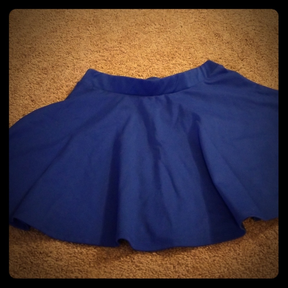 Forever 21 Blue Skater Skirt size L